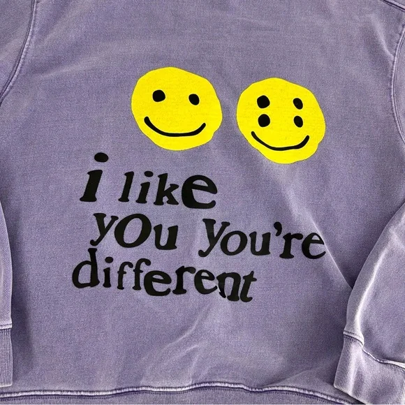 Cactus Plant Flea Market‎ Sweatshirt Men XL Purple I Like You You’re Different